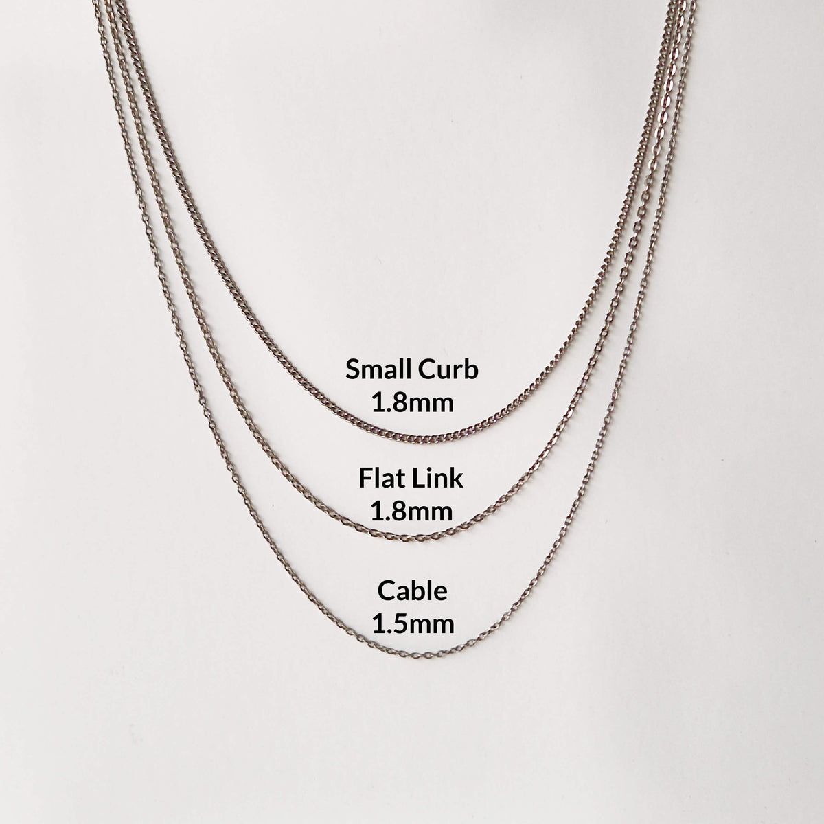 Titanium Necklace Teardrop with Black Pearls