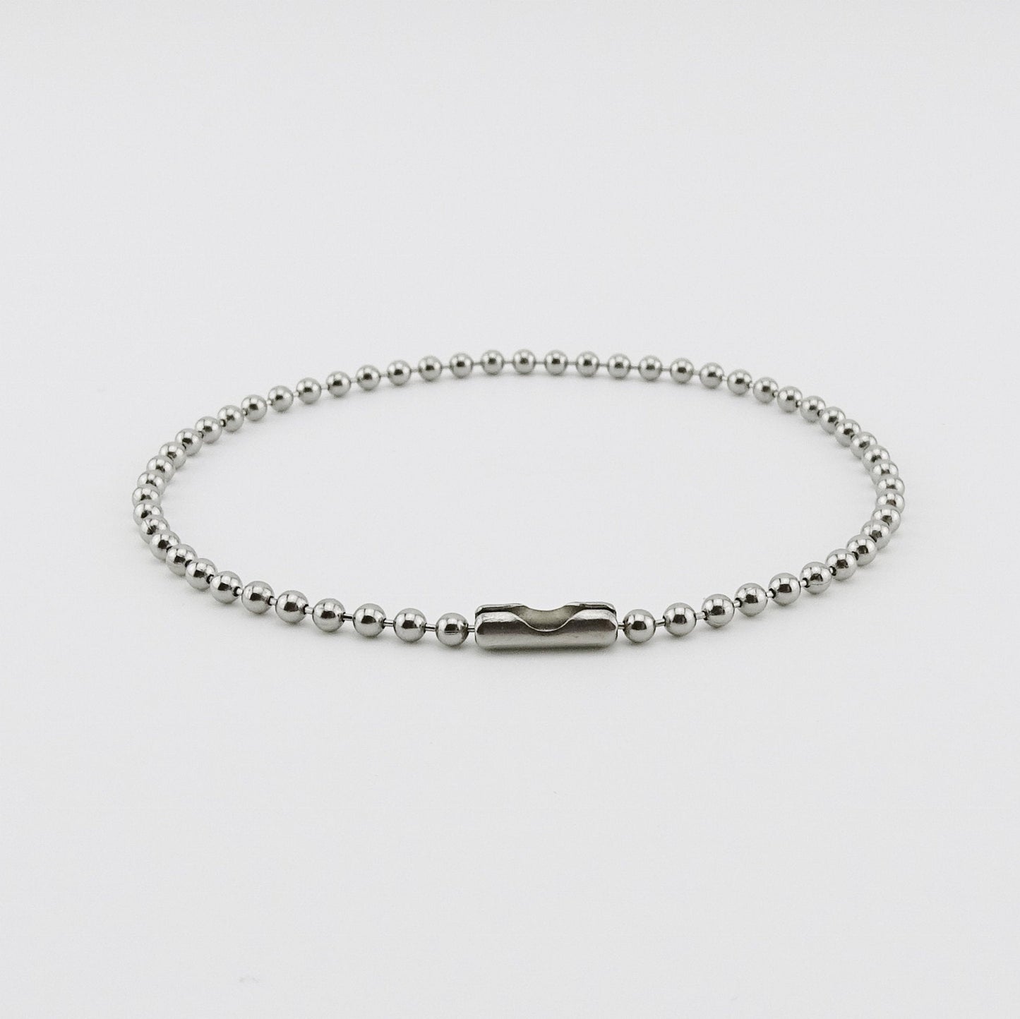 Mens Titanium Bracelet, 2.3mm Ball Chain Bracelet for His Sensitive Skin, Pure Implant Grade 1 Titanium, Hypoallergenic Nickel Free Jewelry
