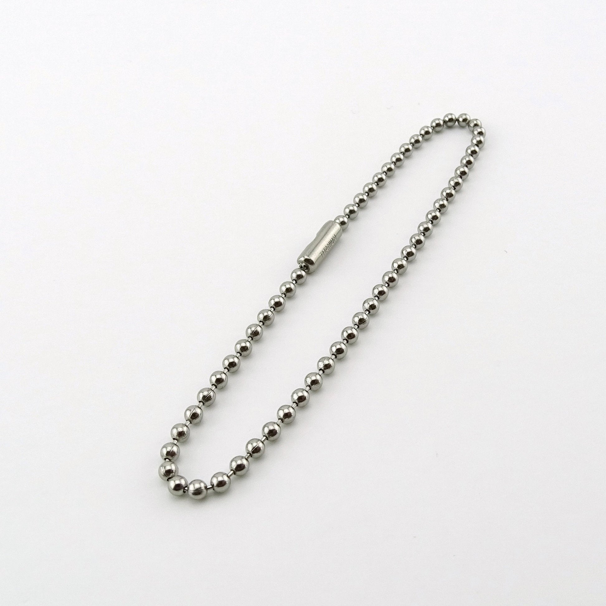 Mens Titanium Bracelet, 2.3mm Ball Chain Bracelet for His Sensitive Skin, Pure Implant Grade 1 Titanium, Hypoallergenic Nickel Free Jewelry