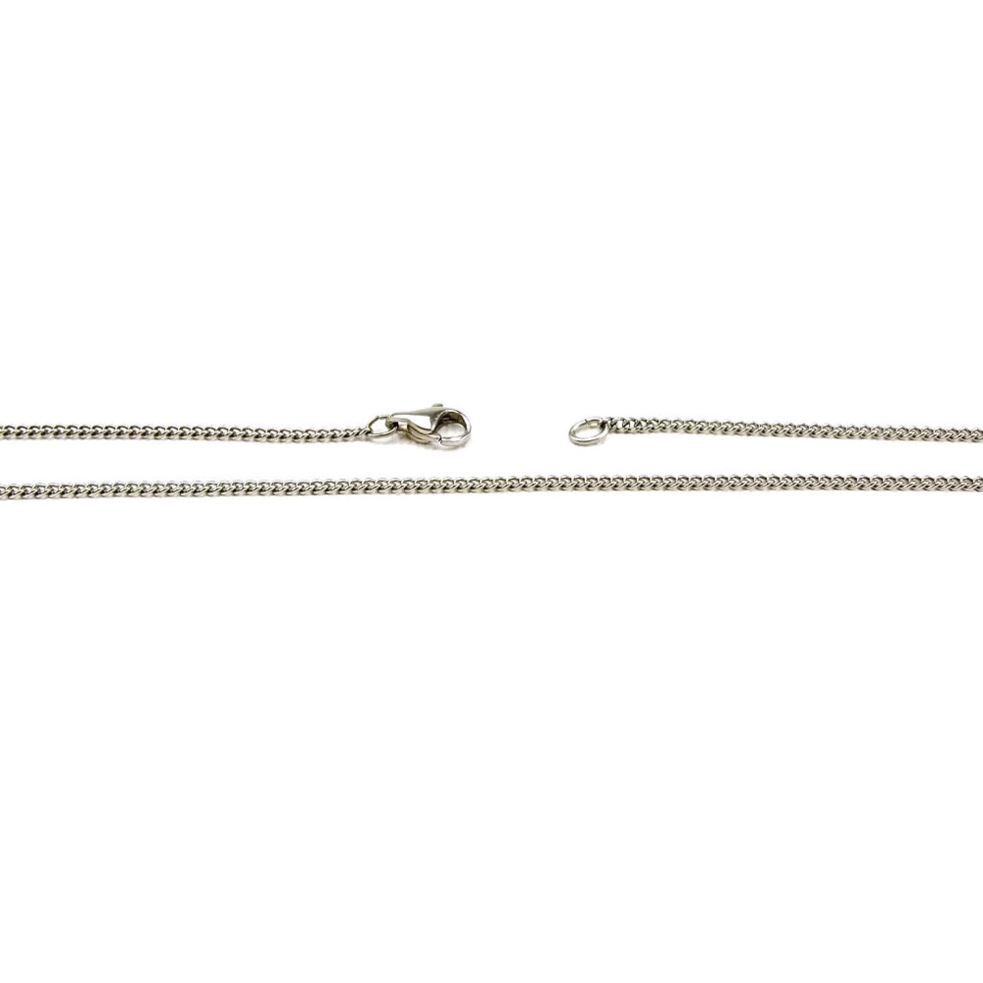 Titanium Necklace, No Nickel Necklace for Sensitive Skin, Simple Modern Titanium Curb Chain Necklace, Elegant Pure Titanium Necklace