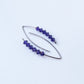 Niobium Earrings with Purple Velvet Crystals