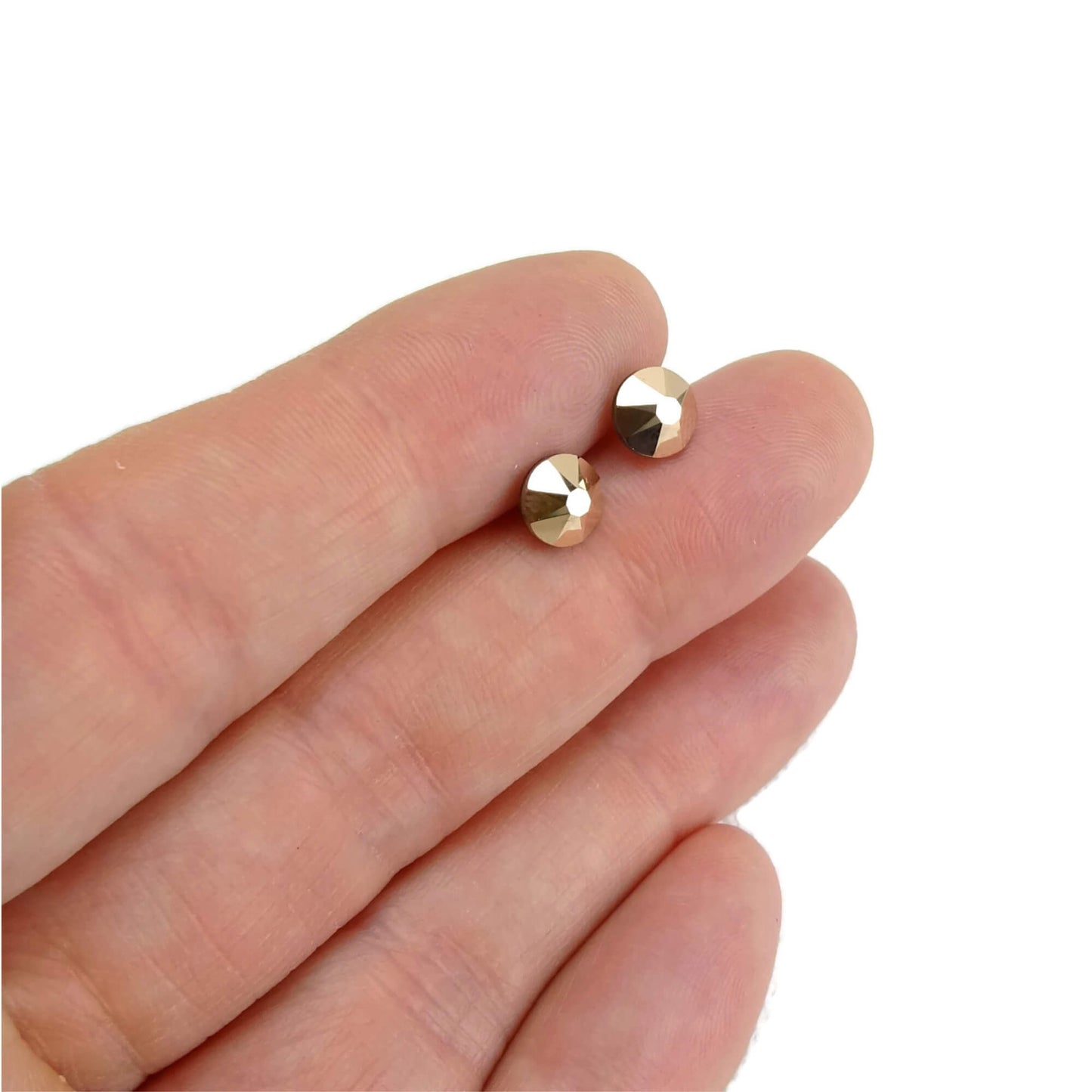 Rose Gold Hypoallergenic Stud Earrings