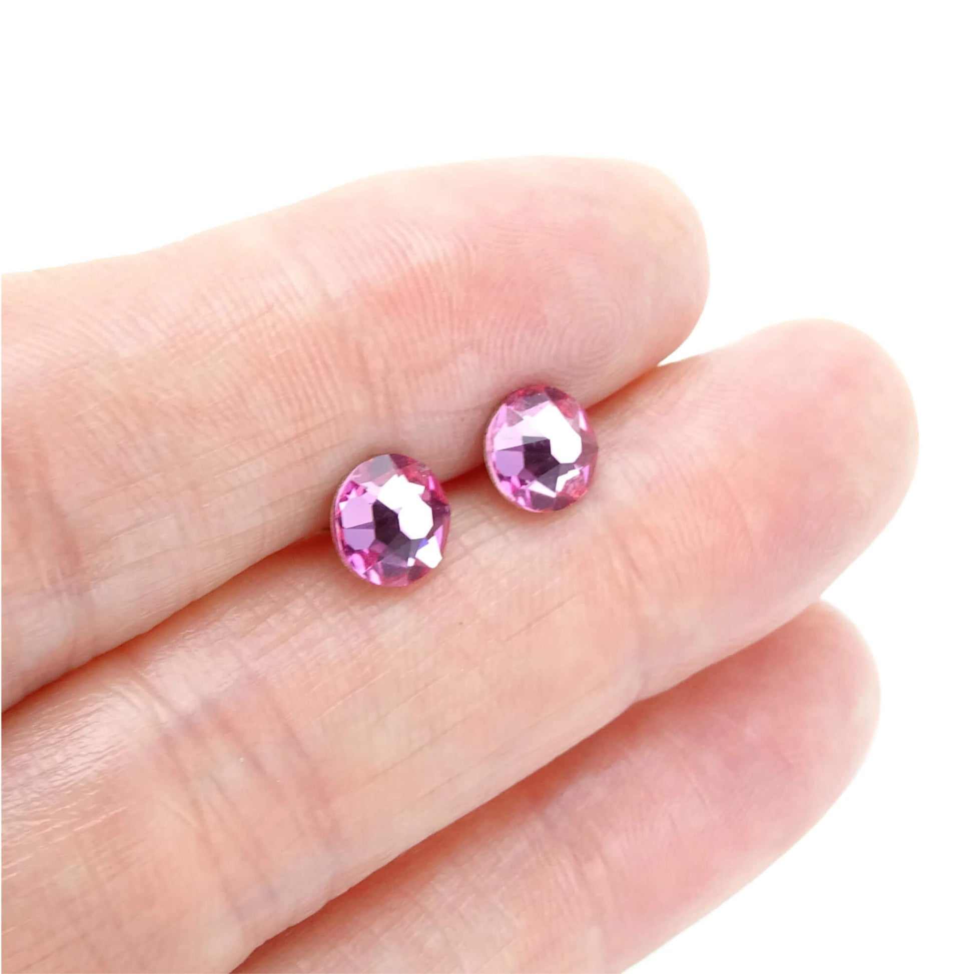Rose Pink Nickel Free Studs