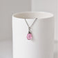 Titanium Necklace with Tourmaline Pink Quartz