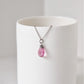 Titanium Necklace with Tourmaline Pink Quartz