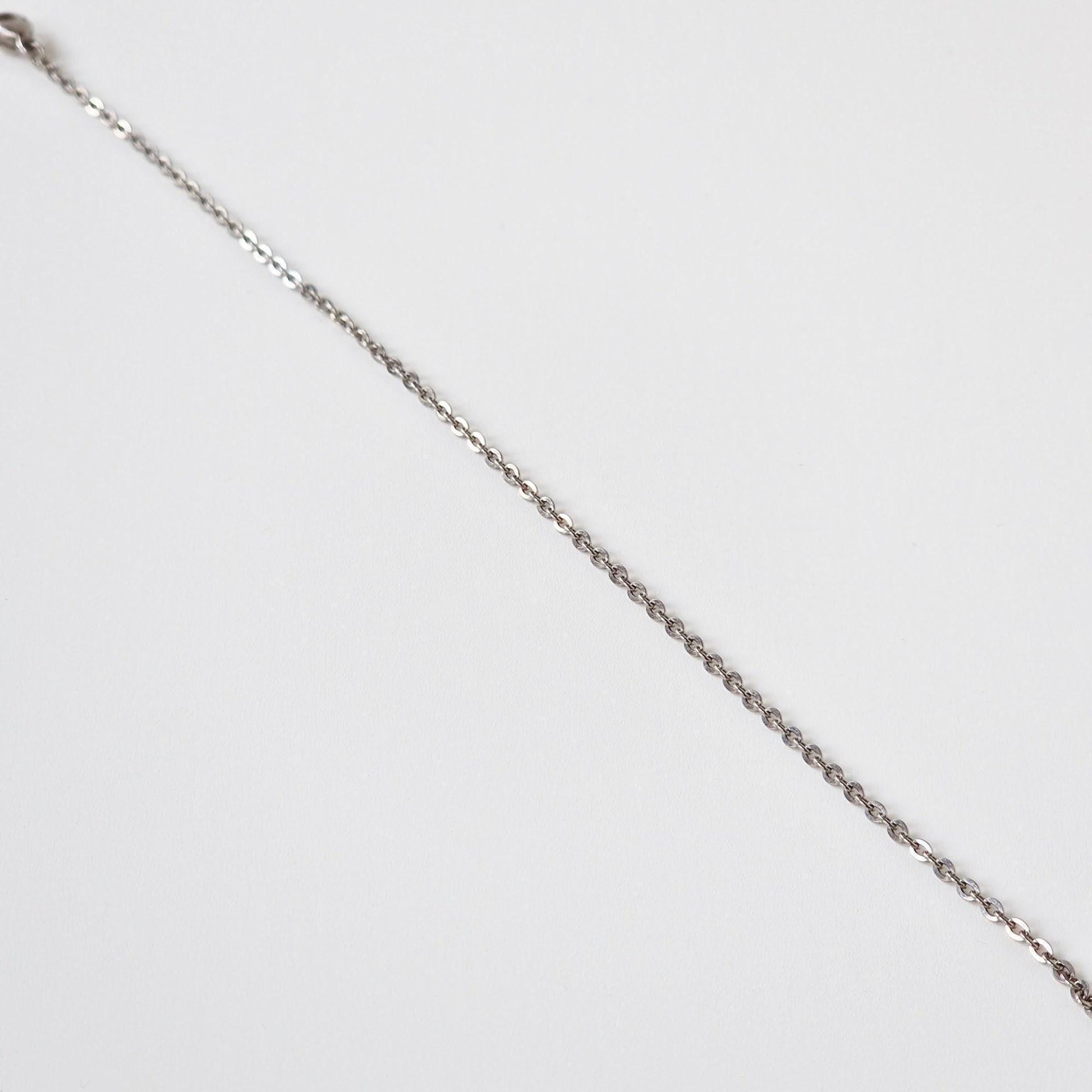 Flat Link Cable Titanium Anklet, Feminine Pure Titanium Chain Ankle Bracelet for Sensitive Skin, Delicate 1.8mm Hypoallergenic Nickel Free