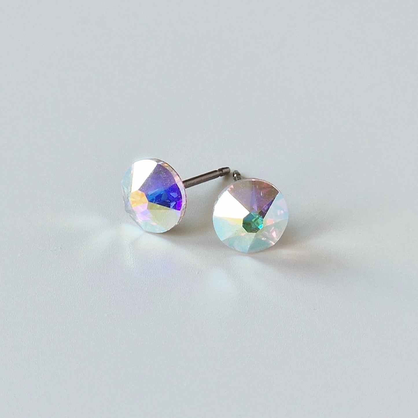 Aurora Borealis Titanium Stud Earrings