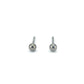 Silver Ball Stud Earrings 3mm Titanium Ball Studs