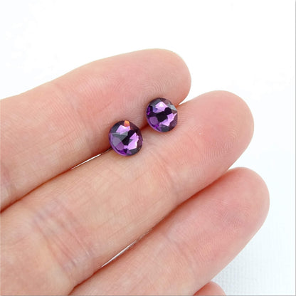 Amethyst Titanium Studs