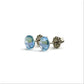 Aquamarine Moonlight Nickel Free Stud Earrings
