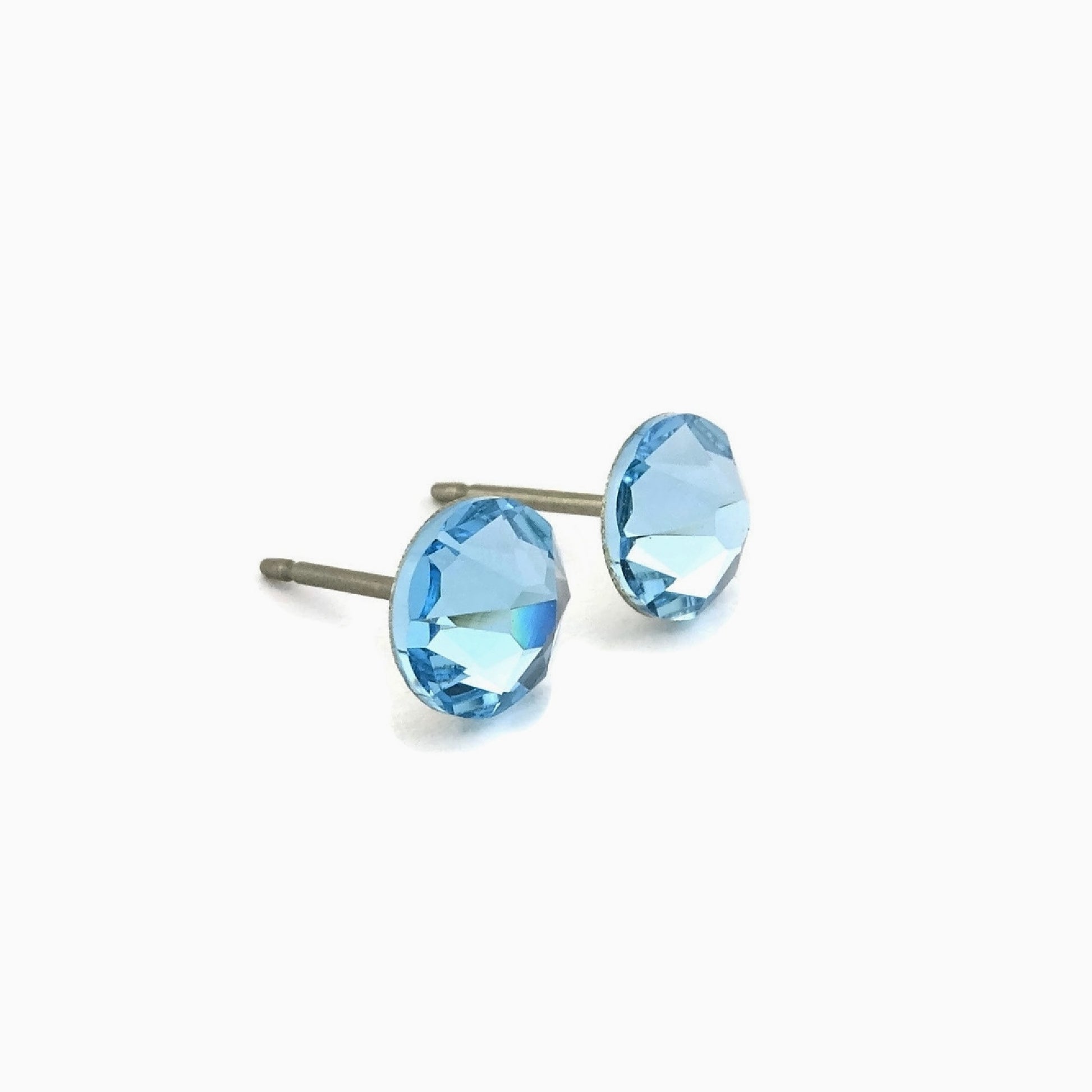 Aquamarine Hypoallergenic Studs