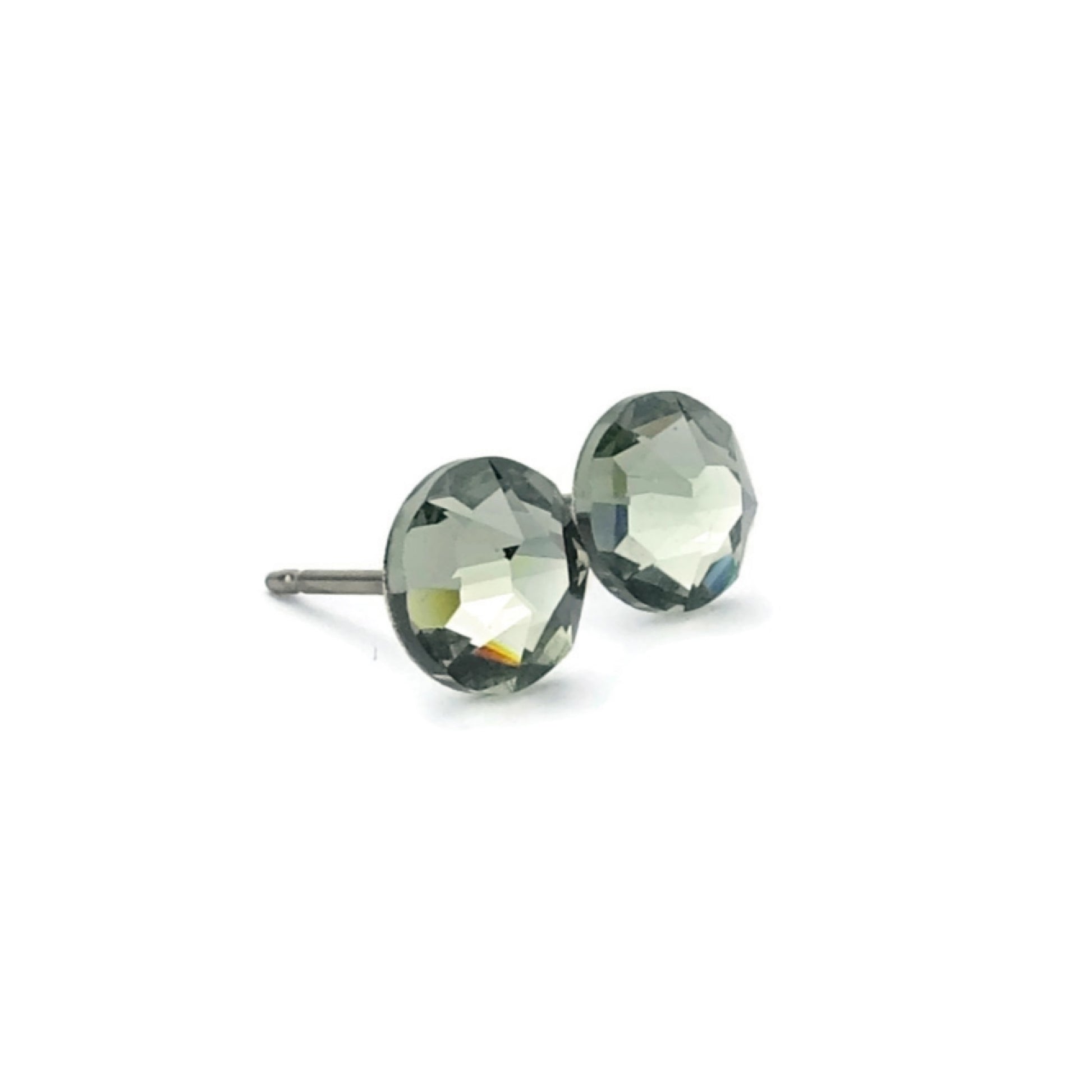 Black Diamond Hypoallergenic Studs