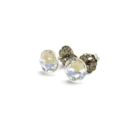 Crystal Moonlight Nickel Free Stud Earrings