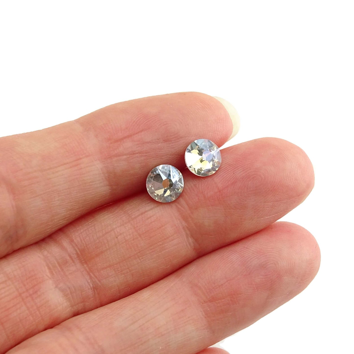 Crystal Moonlight Hypoallergenic Studs