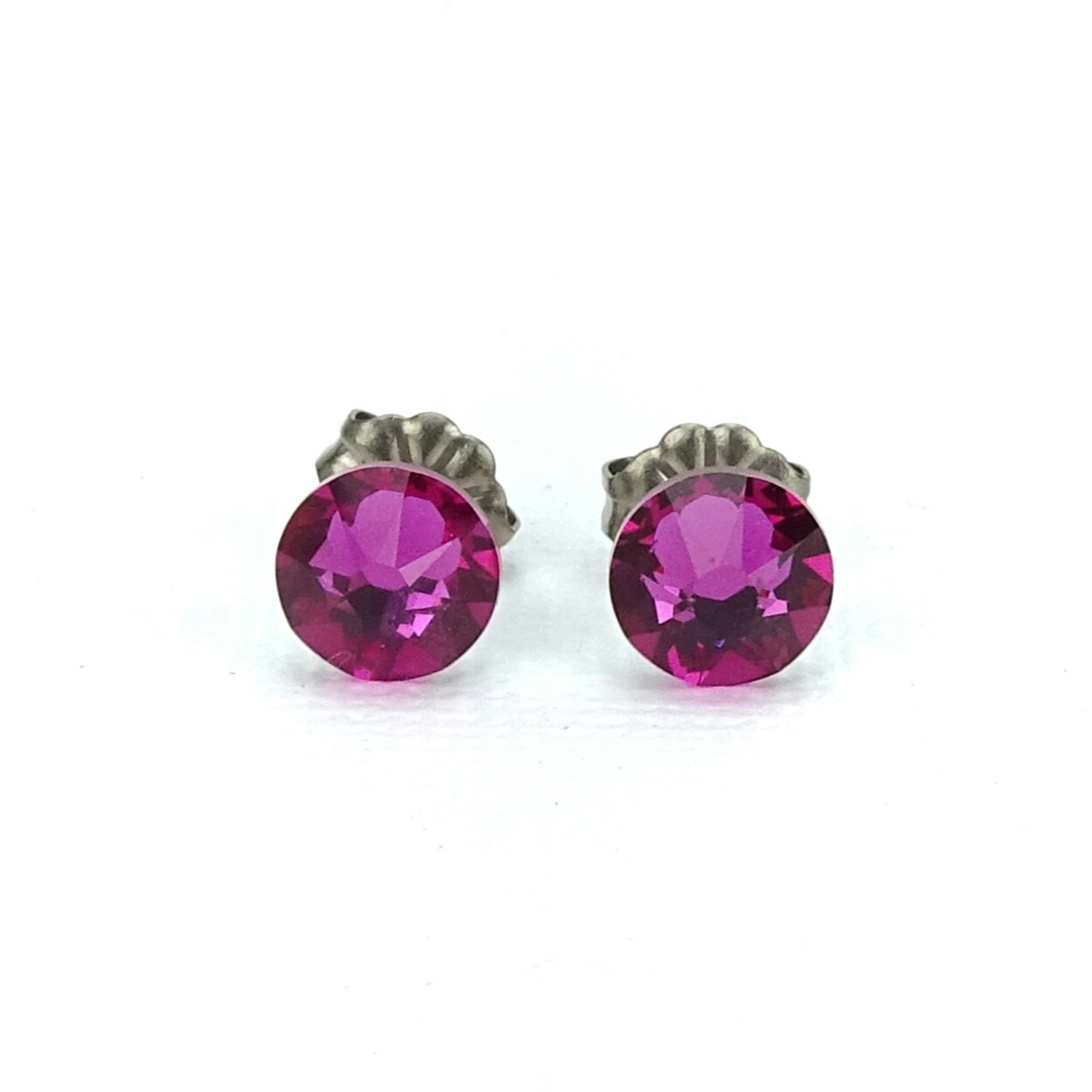 Fuchsia Hypoallergenic Studs