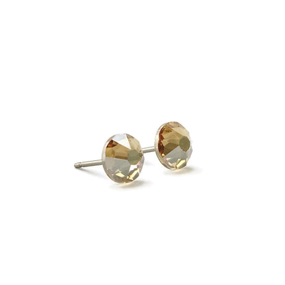 Golden Shadow Titanium Stud Earrings