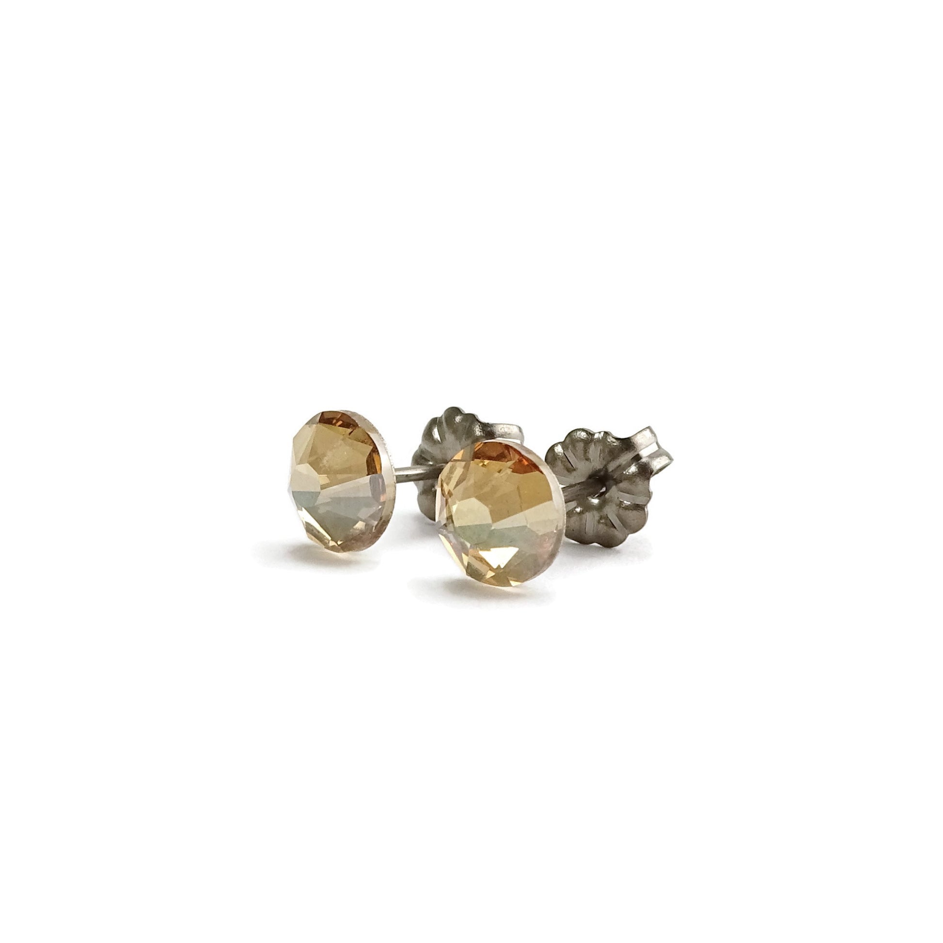 Golden Shadow Titanium Studs