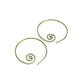Niobium Hoops Spirals Gold Niobium Spiral Hoop Earrings, Hypoallergenic Hoops for Sensitive Ears, Niobium Hoops
