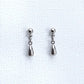 Dainty Teardrop Stud Titanium Earrings, Tiny Dangle Raindrop Titanium Ball Studs, Nickel Free Hypoallergenic Earrings, Sensitive Ears Post