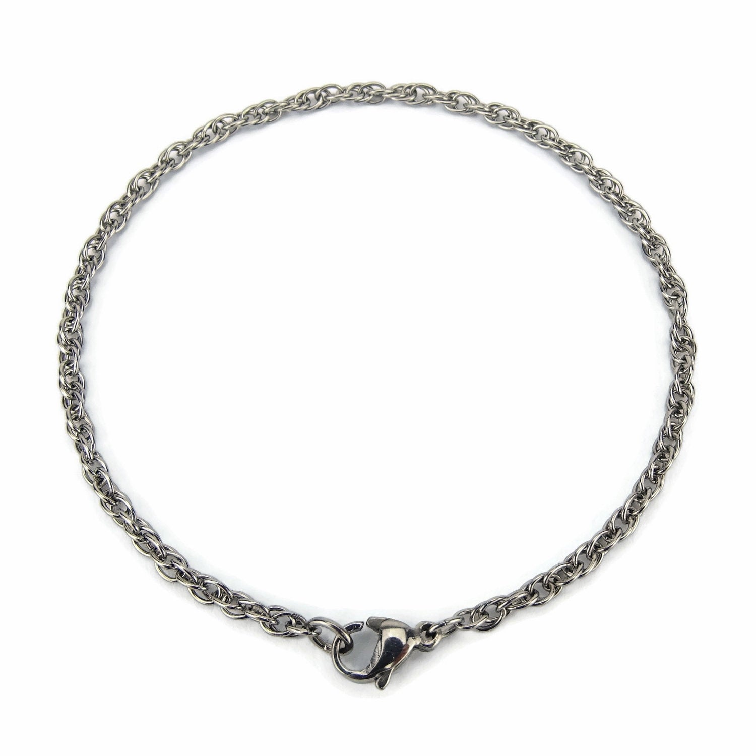 Caiyao Unisex Steel Rope Bracelet - Adjustable Titanium Buckle Minimalist Couple Bracelet For Women & Men