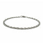 Double Rope Titanium Bracelet, Pure Titanium Chain Bracelet or Anklet for Sensitive Skin, Hypoallergenic Nickel Free Jewellery