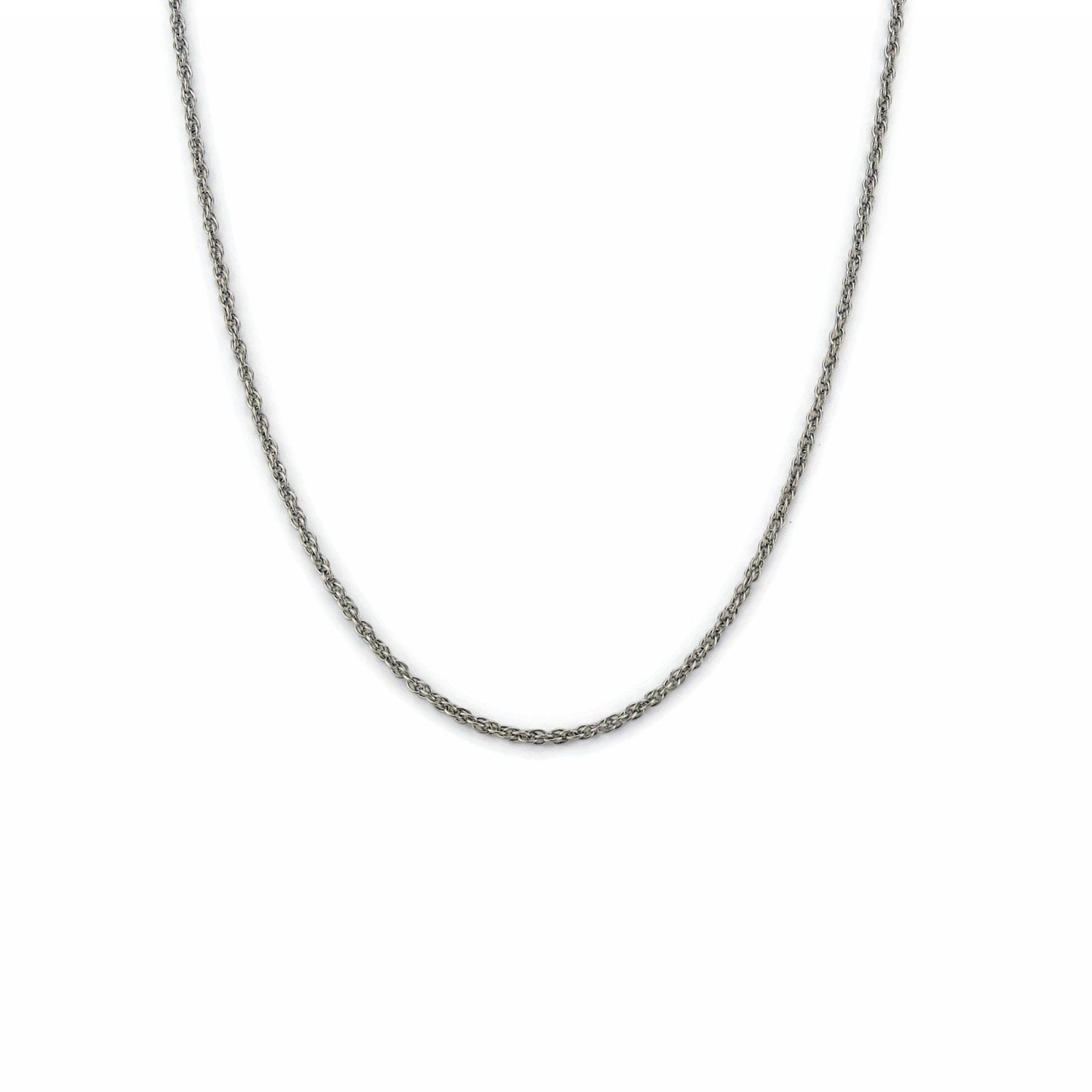 Welded Titanium Chain Necklace Titanium Double Rope Chain Necklace