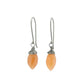 Peach Moonstone Hypoallergenic Earrings for Sensitive Ears, Orange Gemstone Earrings on Niobium or Titanium Earwires, Nickel Free Jewellery