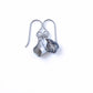 Silver Night Baroque Swarovski Crystal Titanium Earrings, Hypoallergenic Nickel Free Niobium Earrings for Sensitive Ears, Non Allergenic