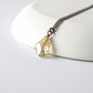 Golden Shadow Baroque Crystal Titanium Necklace, Nickel Free Necklace For Sensitive Skin, Champagne Swarovski Crystal Pure Titanium Jewelry