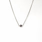 Single Black Pearl Titanium Necklace, Freshwater Pearl Niobium Bridal Necklace, Hypoallergenic Nickel Free for Sensitive Skin
