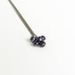 Black Pearl Cluster Titanium Necklace, Hypoallergenic Nickel Free Niobium for Sensitive Skin, Deep Blue Purple Freshwater Pearls Jewelry