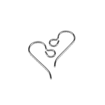 Titanium Hooks, French Hooks Pure Titanium, Nickel Free Earwires, Hypoallergenic Ear Hooks, Surgical Grade 1 Titanium DIY Replacement Hooks