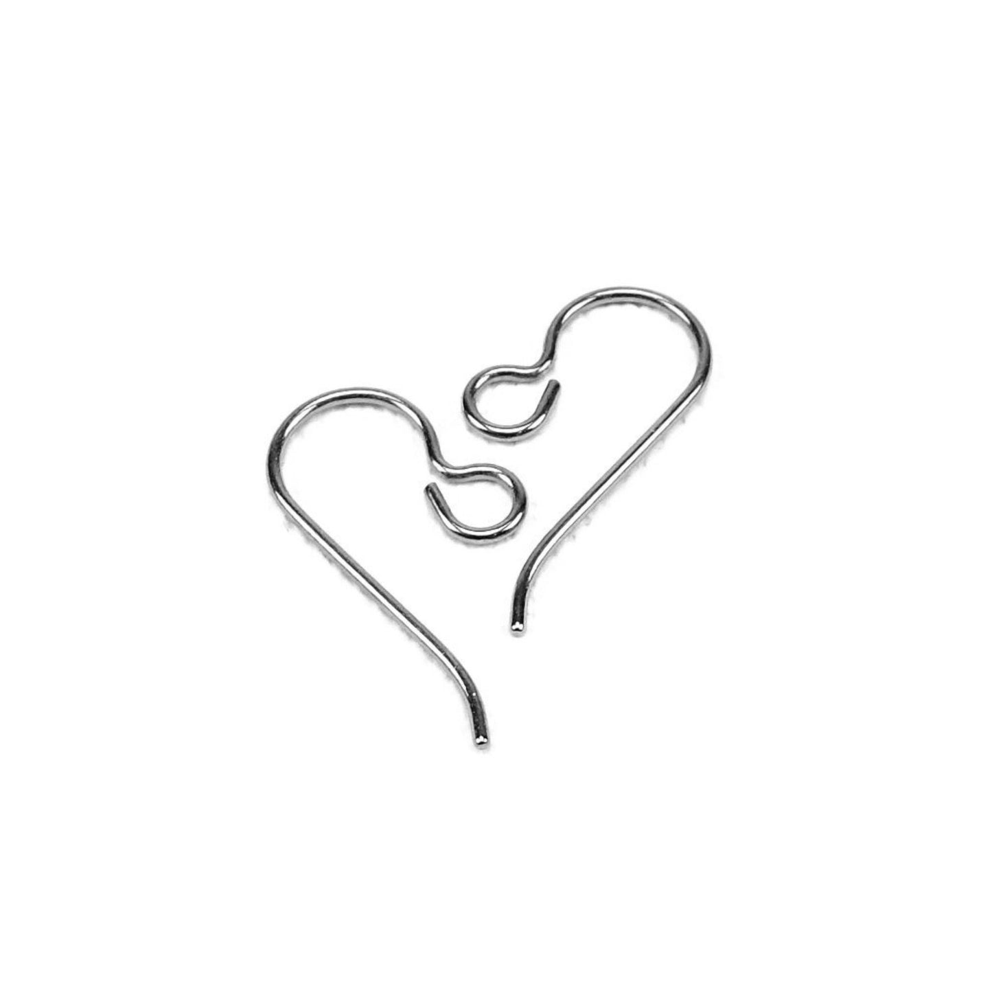 Titanium Hooks, French Hooks Pure Titanium, Nickel Free Earwires, Hypoallergenic Ear Hooks, Surgical Grade 1 Titanium DIY Replacement Hooks