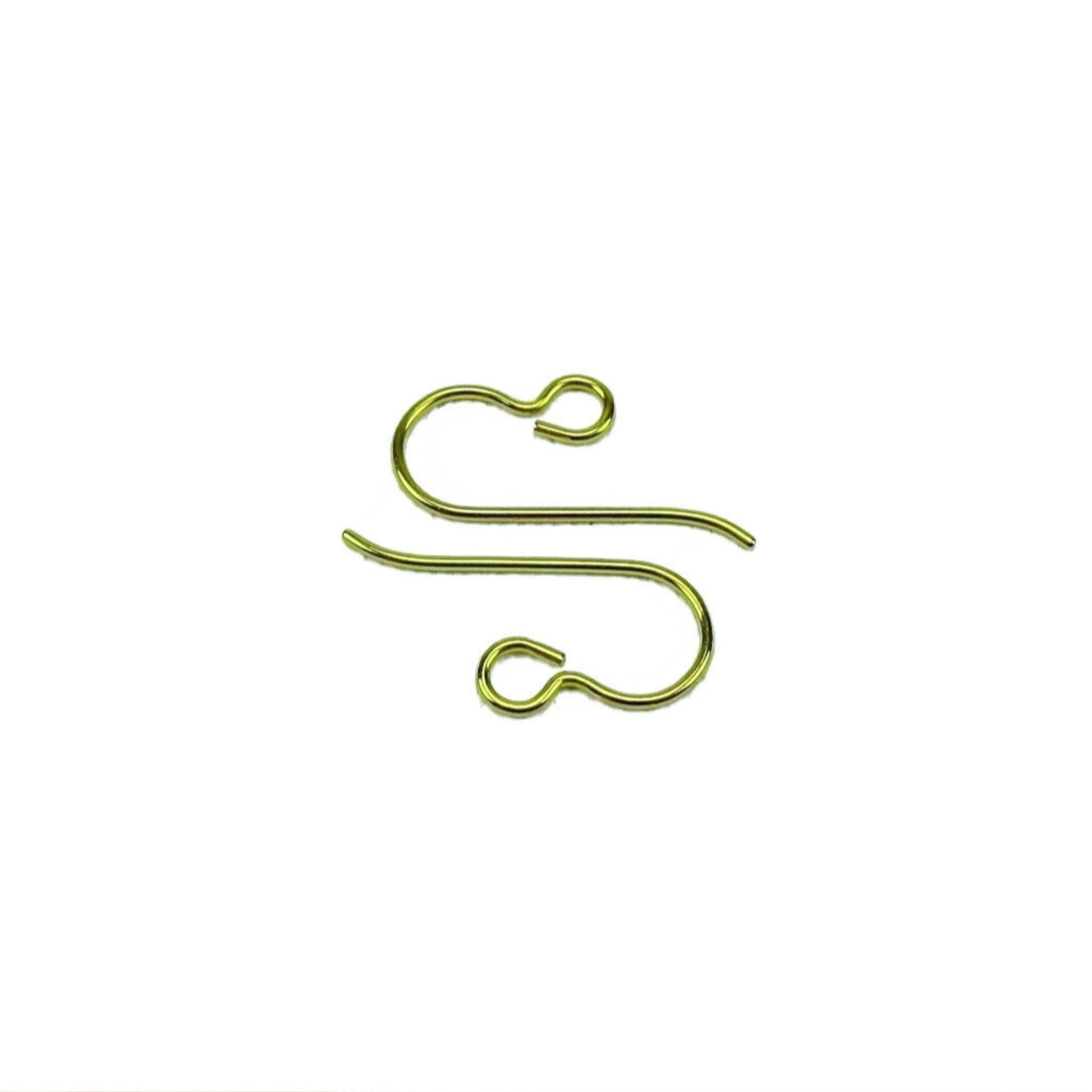 Niobium Earwire Hooks Yellow-gold, French Hooks Pure Niobium Wire,  Nickel Free Ear Wires, Hypoallergenic DIY Replacement Earring Hooks