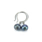 Black Pearl Earrings, Niobium Earrings, Freshwater Pearls Nickel Free Earrings for Sensitive Ears, Hypoallergenic Titanium Earrings