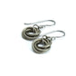 Bronze Color Niobium Earrings for Sensitive Ears, Mobius Love Knot, Brown Chainmaille Nickel Free Hypoallergenic Earrings, Titanium Earrings