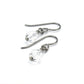 Clear Crystal Drop Titanium Earrings, Niobium Earrings for Sensitive Ears, Nickel Free Hypoallergenic Swarovski Crystal Teardrop Earrings
