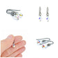 Niobium Earrings Crystal Aurora Borealis Hypo Allergenic Titanium Earrings, Swarovski Crystal Teardrop No Nickel Earrings for Sensitive Ears
