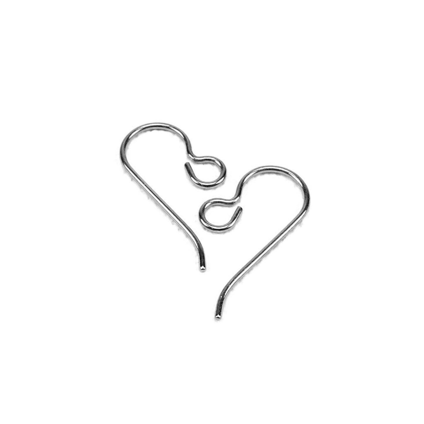 Titanium Hooks, French Hooks Pure Titanium, Nickel Free Earwires, Hypoallergenic Ear Hooks, Surgical Grade 1 Titanium DIY Replacement Hooks