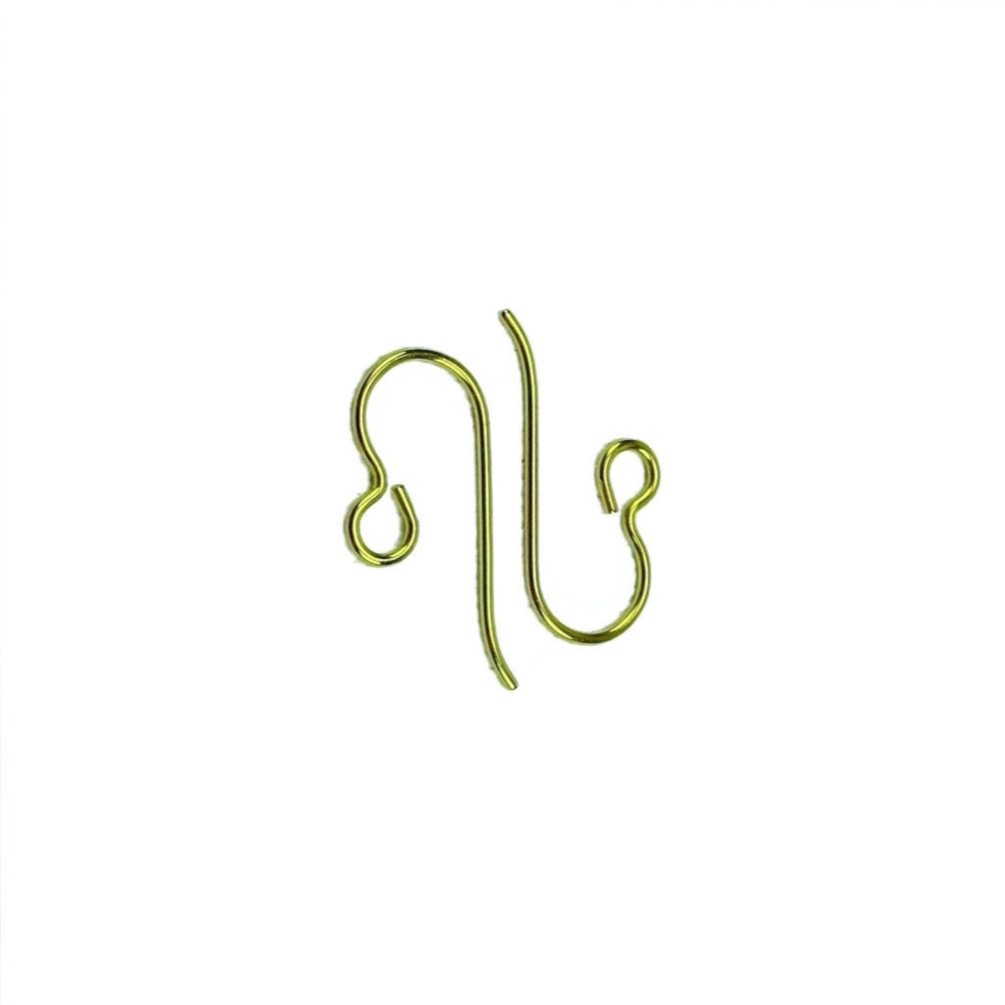 Niobium Earwire Hooks Yellow-gold, French Hooks Pure Niobium Wire,  Nickel Free Ear Wires, Hypoallergenic DIY Replacement Earring Hooks