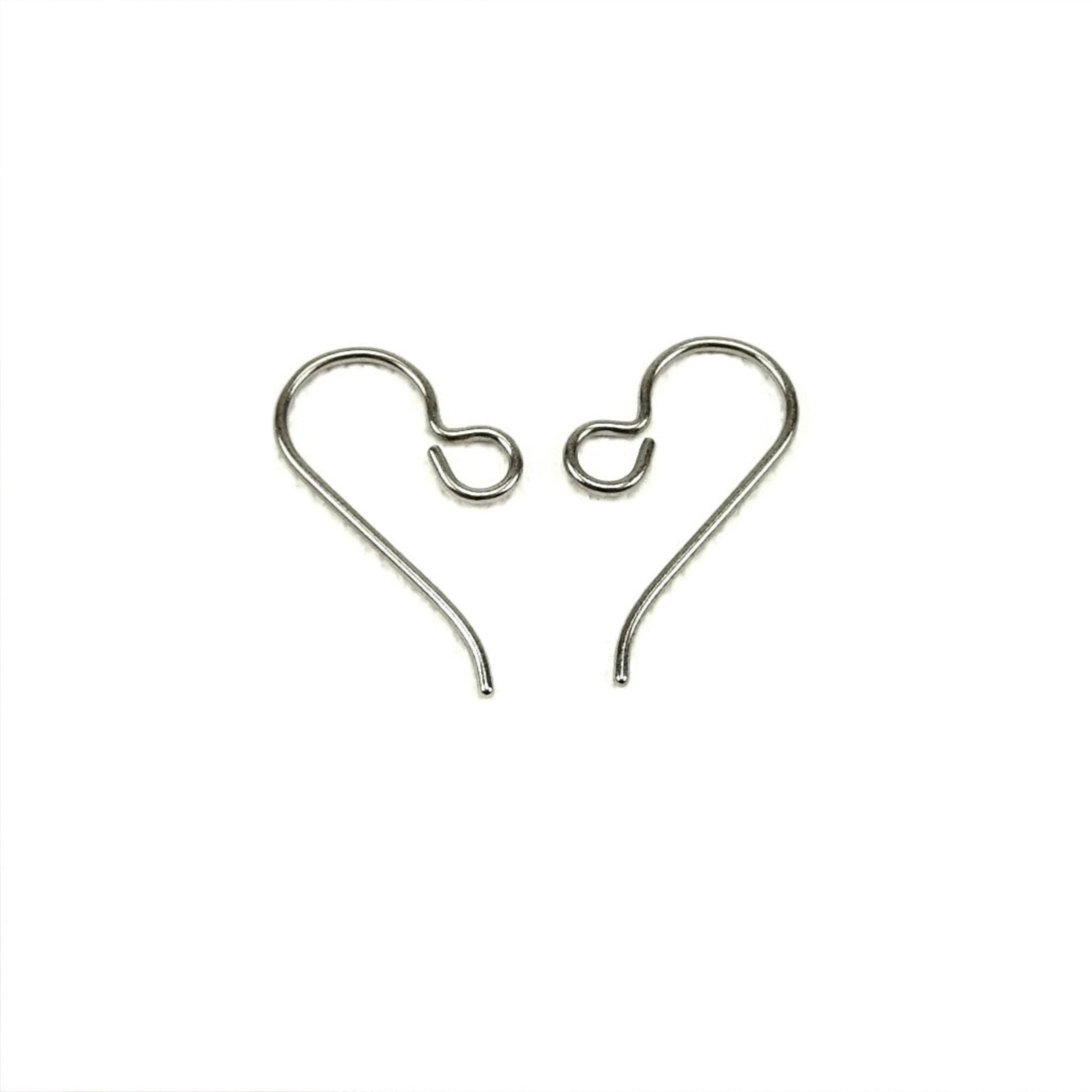Niobium Earring Hooks Silver Gray Nonita Jewelry