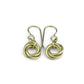Gold Infinity Niobium Earrings, Yellow Gold Mobius Earrings for Sensitive Ears, Hypoallergenic Nickel Free Niobium Eternity Earrings