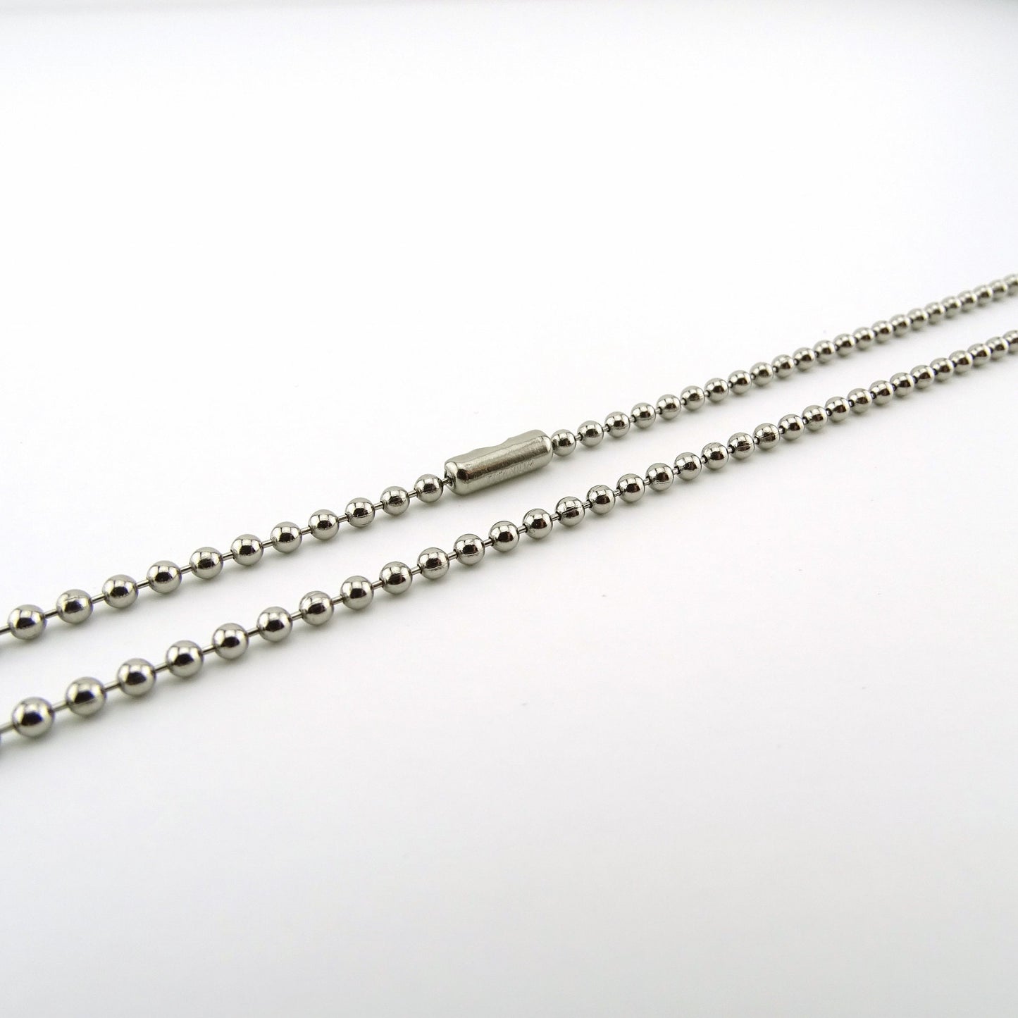 Titanium Ball Chain Necklace for Sensitive Skin