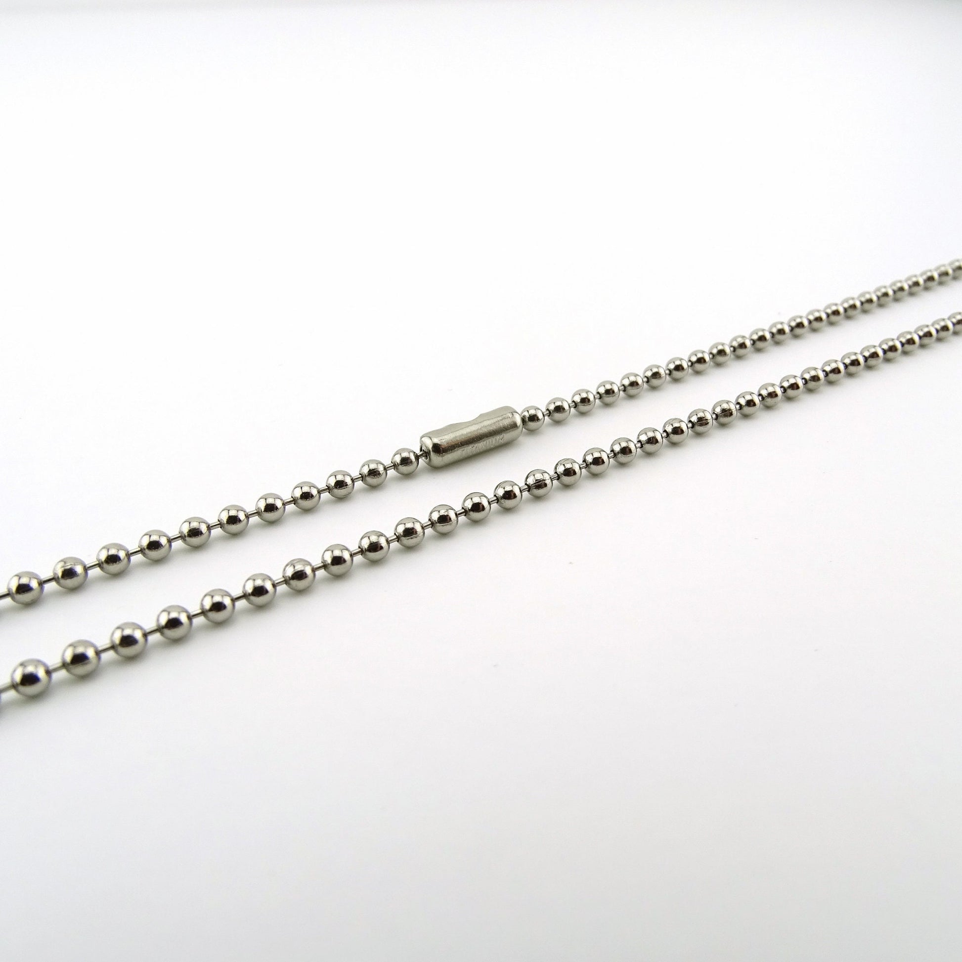 Titanium Ball Chain Necklace for Sensitive Skin