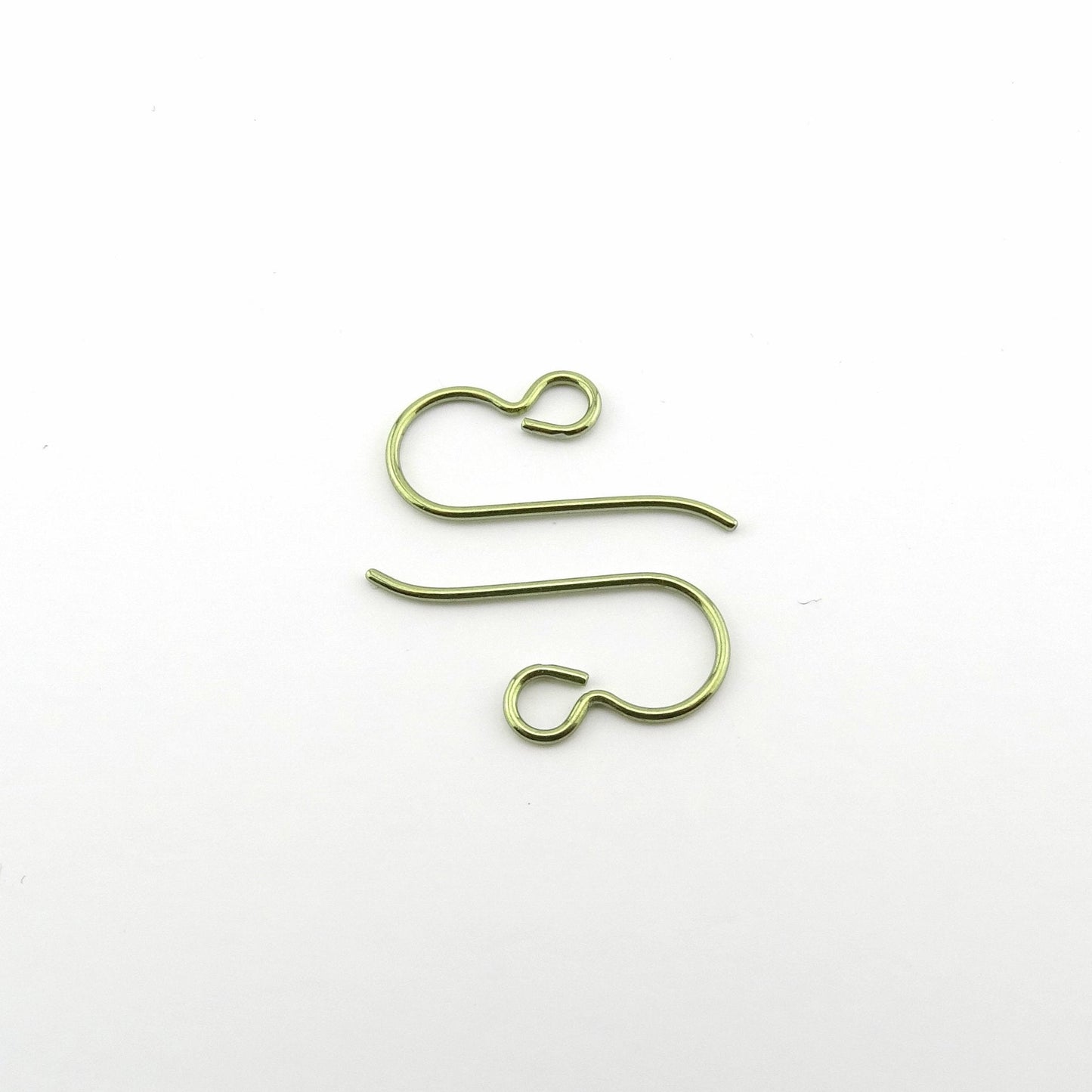 Gold Titanium Hooks, Pure Implant Grade 1 Titanium French Earwires, Nickel Free Hypoallergenic Ear Wires, Titanium DIY Replacement Hooks