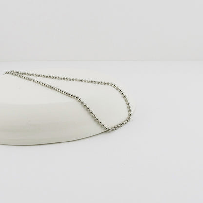 Titanium Ball Chain Necklace for Sensitive Skin
