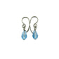 Aquamarine Blue Drop Titanium Earrings, Swarovski Crystal Aqua Blue Teardrop, Nickel Free Hypoallergenic Niobium Earrings for Sensitive Ears