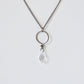 Crystal Teardrop Titanium Necklace