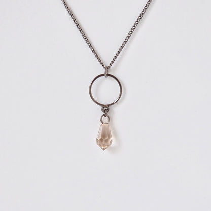 Light Silk Teardrop Titanium Necklace