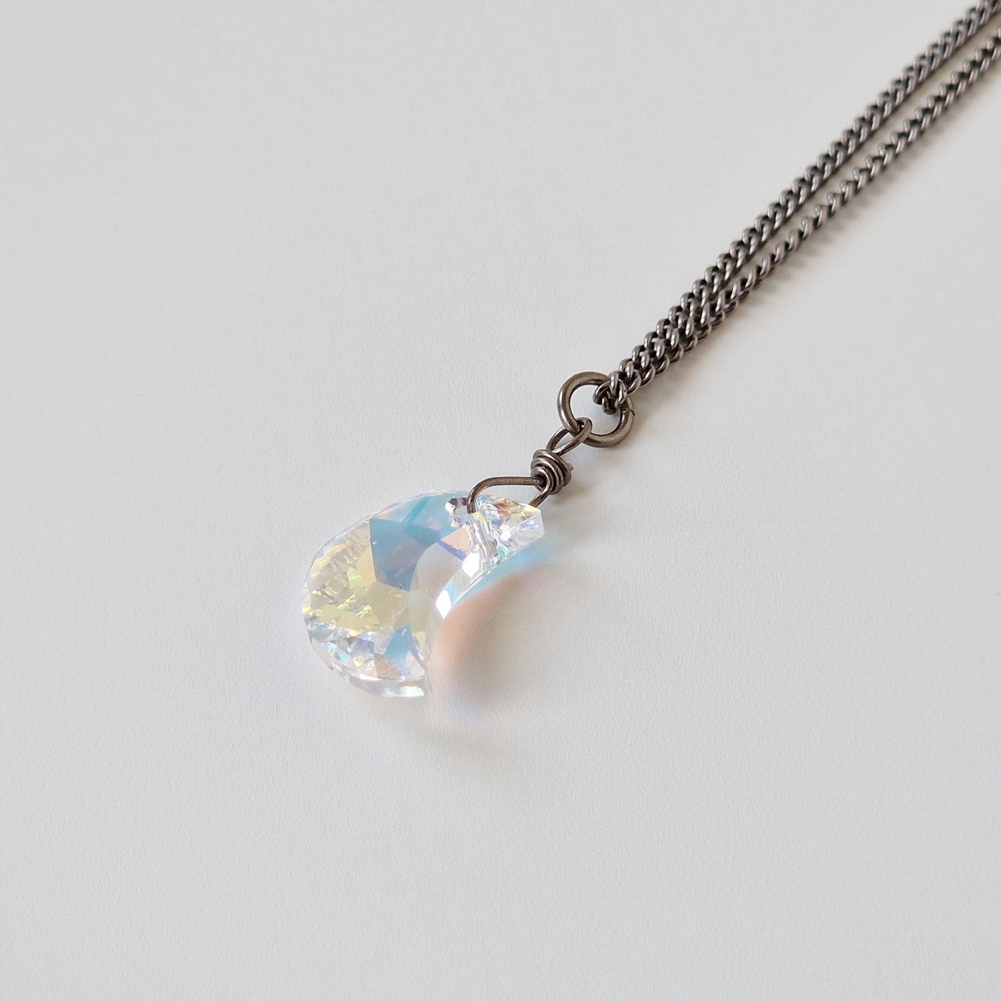 Victoria Necklace, Sterling Silver & Swarovski Crystal | Moonrise Jewelry